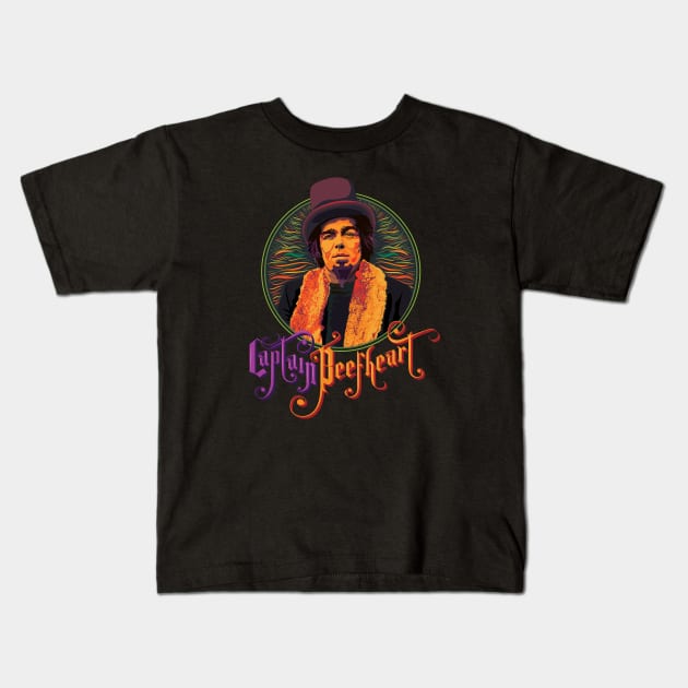 Captain Beefheart Kids T-Shirt by FuzzyMind